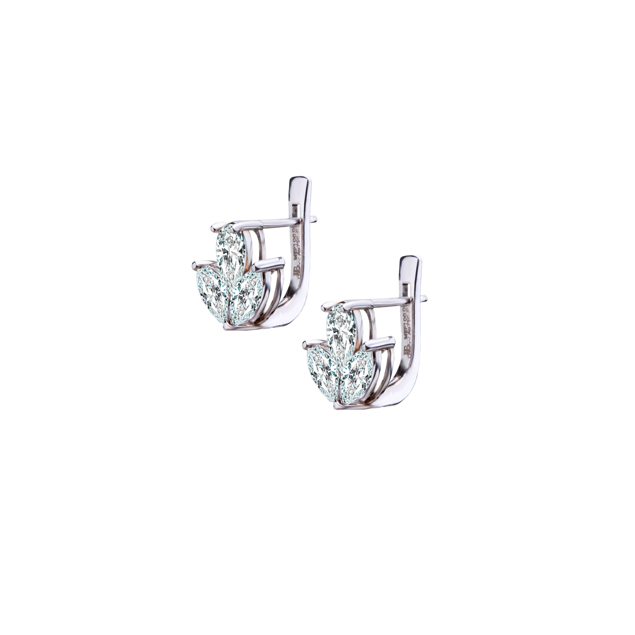 Close-up of the detachable design on Lulu Maysoon Earrings by Just Brilliant, showcasing versatile styling with removable Akoya pearls and lab-created diamond accents.