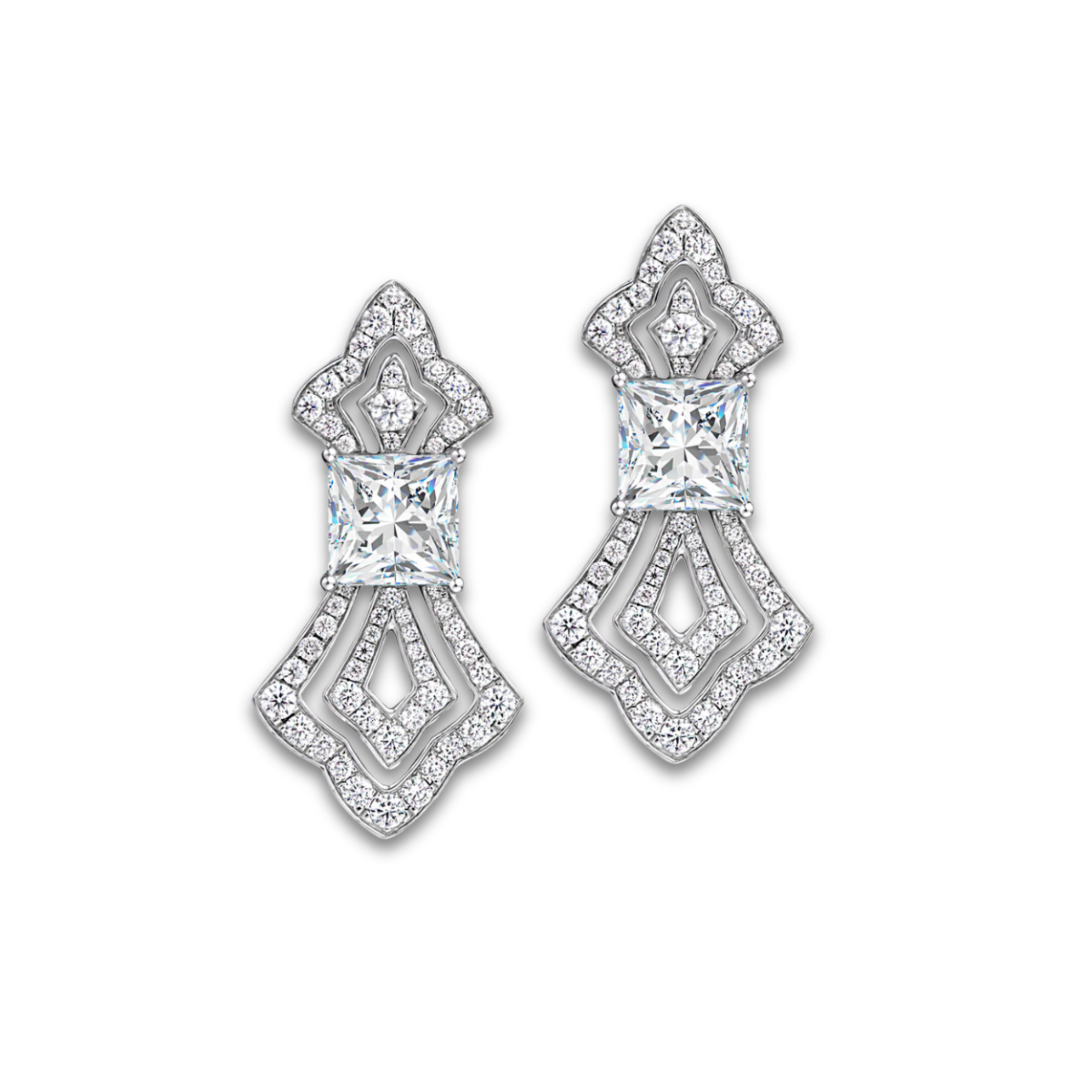 Royal Princess earrings by Just Brilliant – Exquisite lab-created diamond earrings featuring a regal design, combining timeless elegance and unparalleled brilliance, perfect for sophisticated occasions.